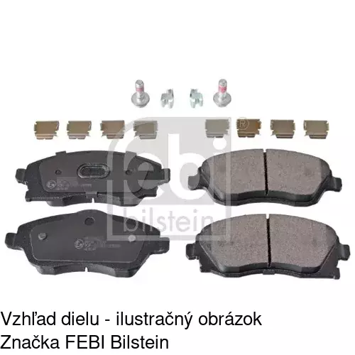 Brzdové dosky POLCAR S70-0031 - obr. 1