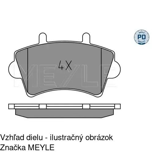 Brzdové dosky POLCAR S70-0034 - obr. 3