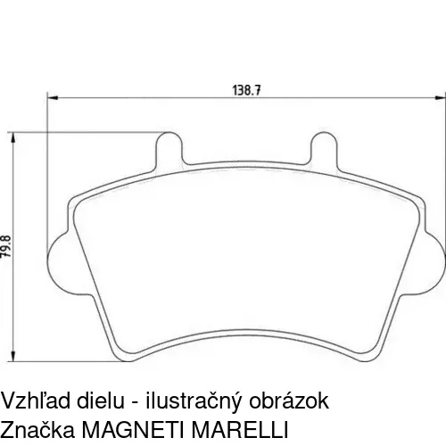 Brzdové dosky POLCAR S70-0034 - obr. 4