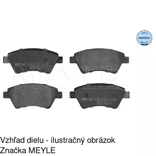 Brzdové dosky POLCAR S70-0040 - obr. 2