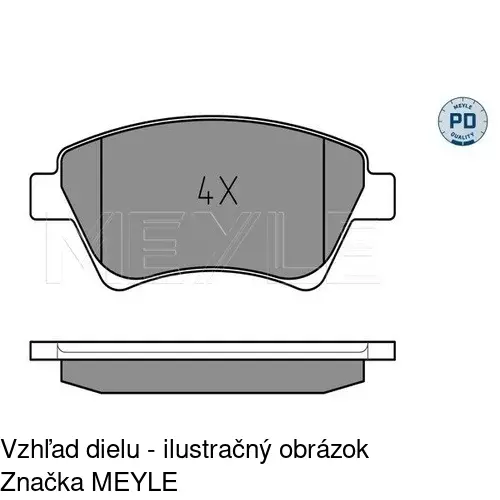 Brzdové dosky POLCAR S70-0040 - obr. 3