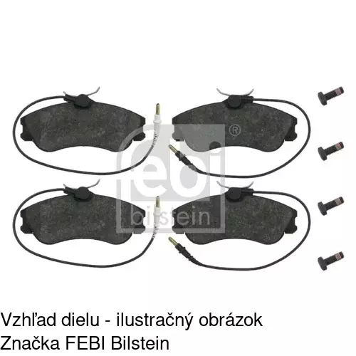 Brzdové dosky POLCAR S70-0052 - obr. 1