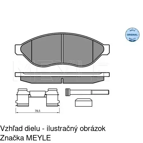 Brzdové dosky POLCAR S70-0099 - obr. 2