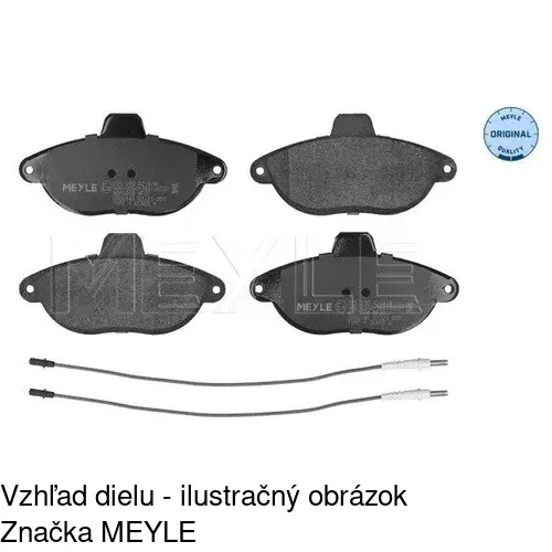 Brzdové dosky POLCAR S70-0127 - obr. 2