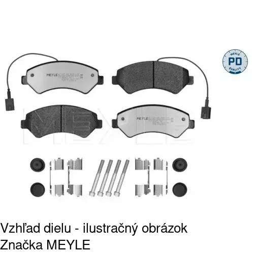 Brzdové dosky POLCAR S70-0186