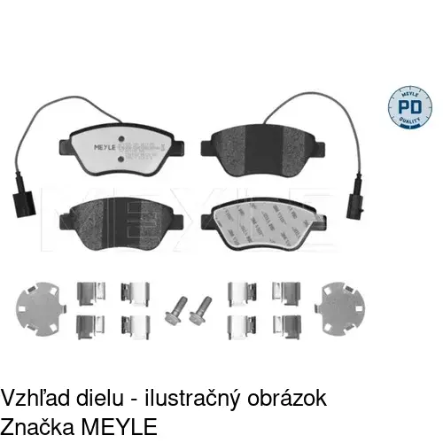 Brzdové dosky POLCAR S70-0209 - obr. 2