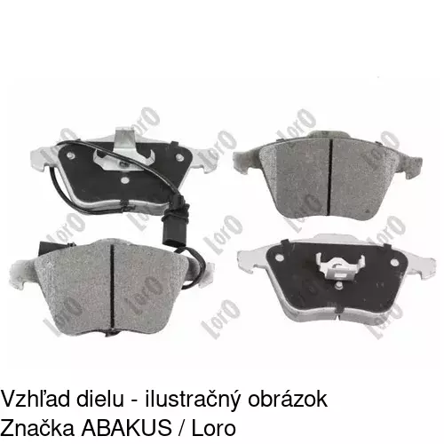 Brzdové dosky POLCAR S70-0247 - obr. 1