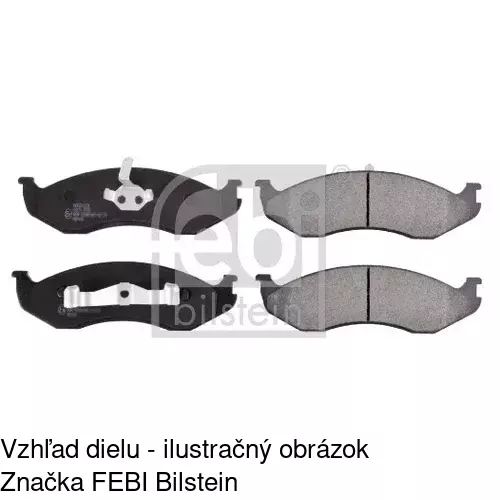 Brzdové dosky POLCAR S70-0255 - obr. 2