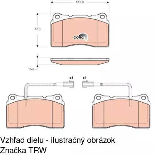 Brzdové dosky POLCAR S70-0303 - obr. 2