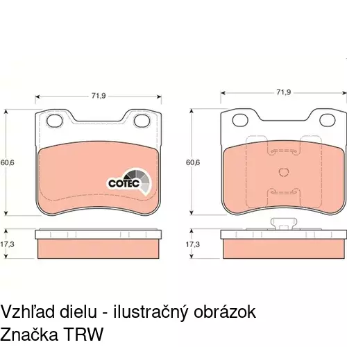 Brzdové dosky POLCAR S70-0308 - obr. 4