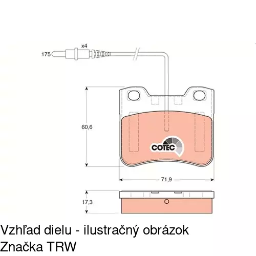 Brzdové dosky POLCAR S70-0312 - obr. 5