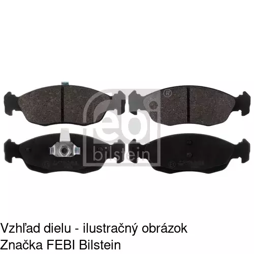 Brzdové dosky POLCAR S70-0322 - obr. 2