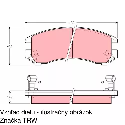 Brzdové dosky POLCAR S70-0328 - obr. 4