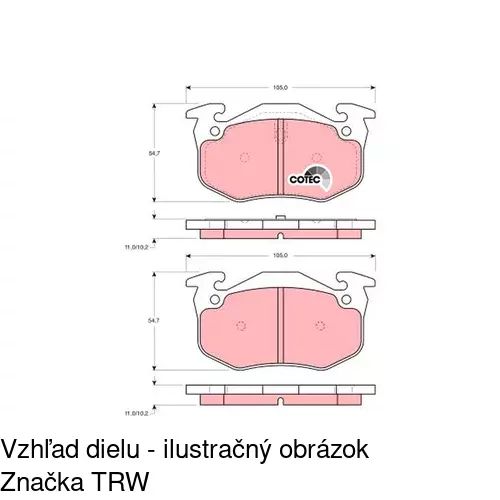 Brzdové dosky POLCAR S70-0328 - obr. 5