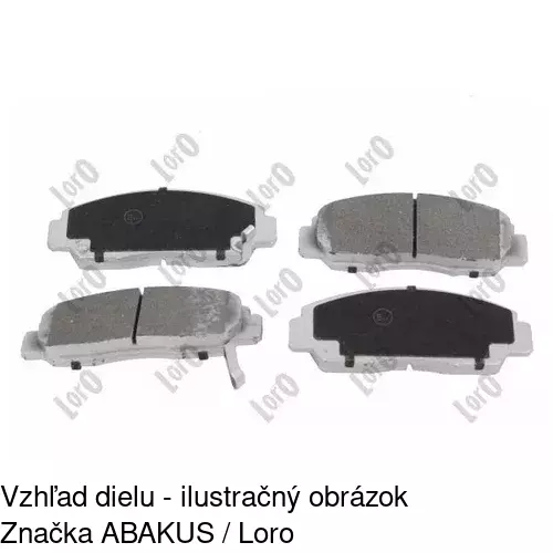 Brzdové dosky POLCAR S70-0340 - obr. 1