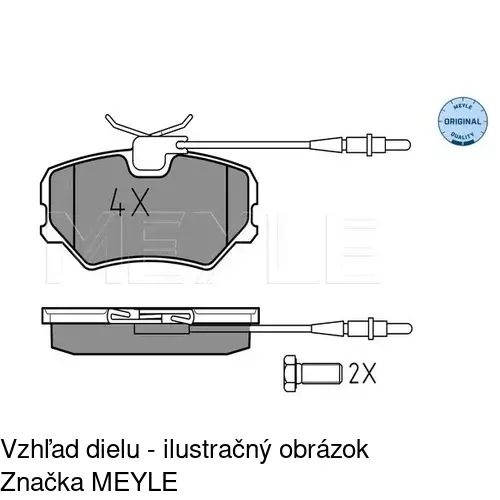 Brzdové dosky POLCAR S70-0395