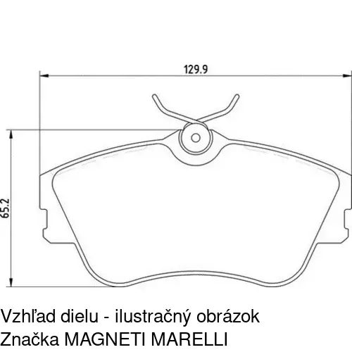 Brzdové dosky POLCAR S70-0411 - obr. 2