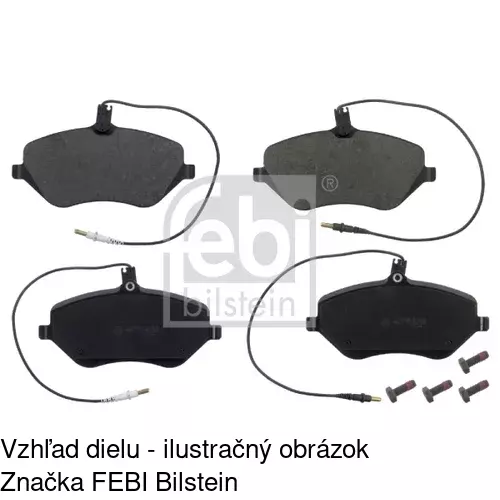 Brzdové dosky POLCAR S70-0461 - obr. 1