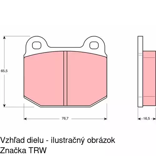 Brzdové dosky POLCAR S70-0520 - obr. 5