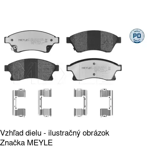 Brzdové dosky POLCAR S70-0545 - obr. 1