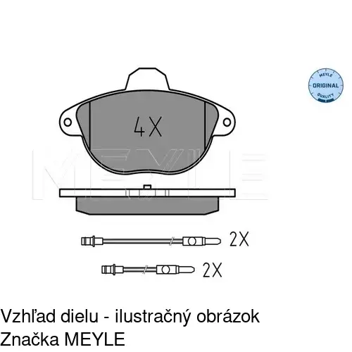 Brzdové dosky POLCAR S70-0546