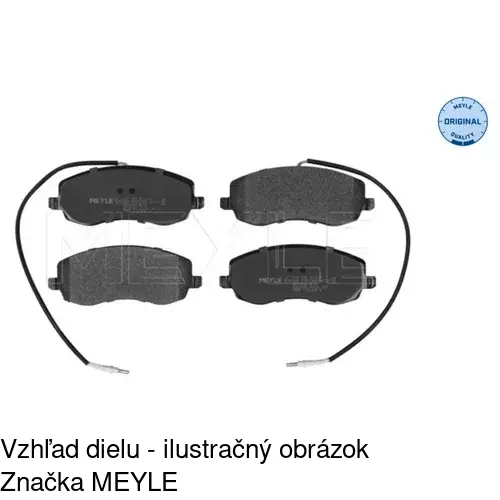 Brzdové dosky POLCAR S70-0566 - obr. 1