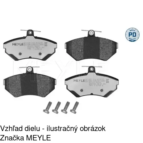 Brzdové dosky POLCAR S70-0582 - obr. 4