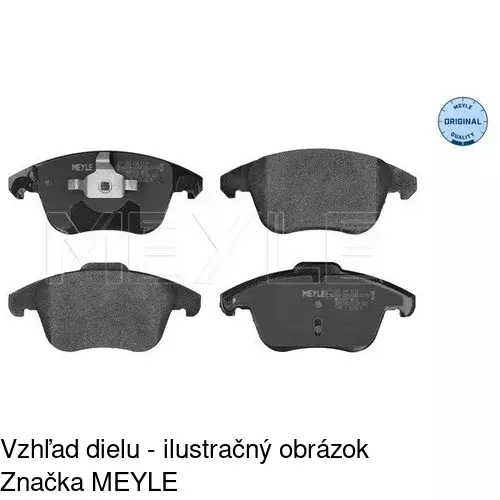 Brzdové dosky POLCAR S70-0589 - obr. 1