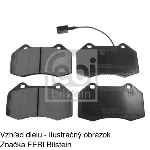 Brzdové dosky POLCAR S70-0598 - obr. 1