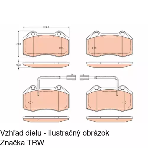 Brzdové dosky POLCAR S70-0598 - obr. 5