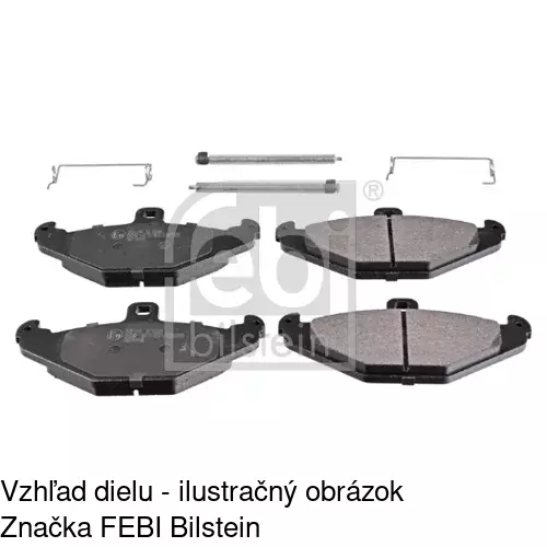 Brzdové dosky POLCAR S70-1180 - obr. 1