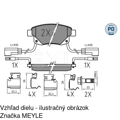 Brzdové dosky POLCAR S70-1218 - obr. 3