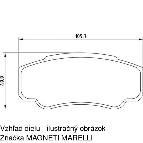 Brzdové dosky POLCAR S70-1222 - obr. 4