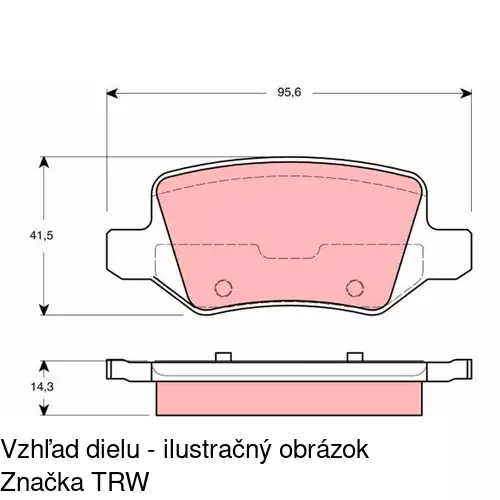 Brzdové dosky POLCAR S70-1234 - obr. 5