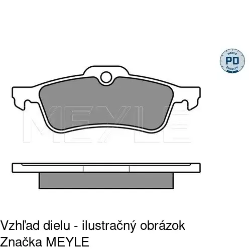 Brzdové dosky POLCAR S70-1347 - obr. 1