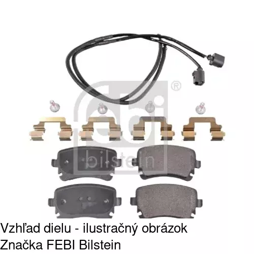 Brzdové dosky POLCAR S70-1356 - obr. 1