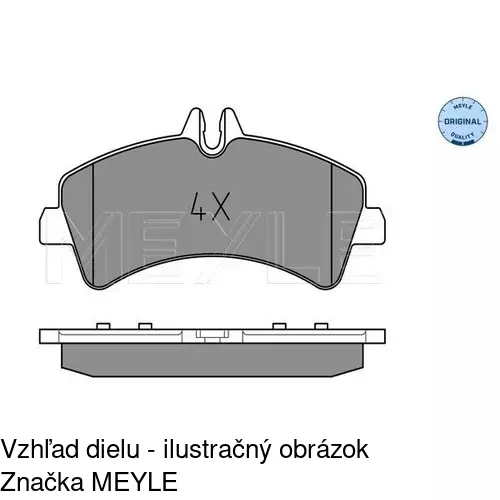 Brzdové dosky POLCAR S70-1384 - obr. 2