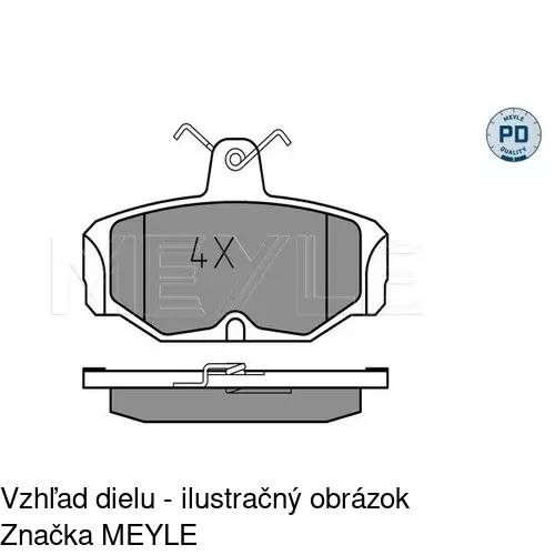 Brzdové dosky POLCAR S70-1400 - obr. 1