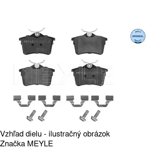 Brzdové dosky POLCAR S70-1488 - obr. 2