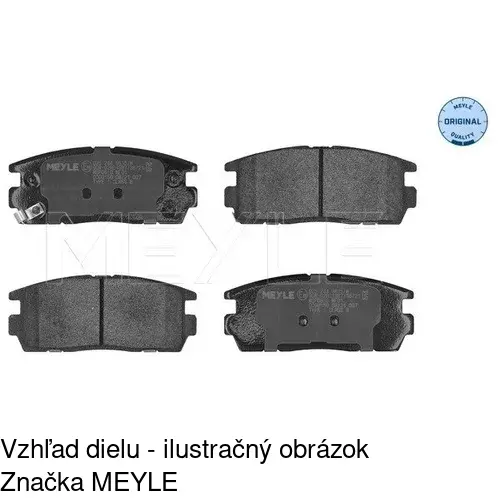 Brzdové dosky POLCAR S70-1501 - obr. 1