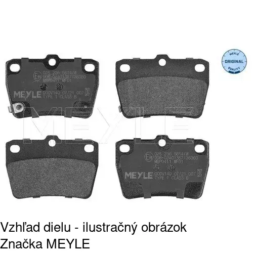 Brzdové dosky POLCAR S70-1567 - obr. 1