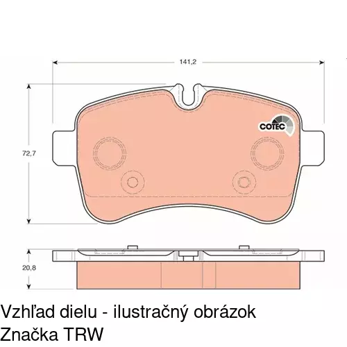 Brzdové dosky POLCAR S70-1605 - obr. 5