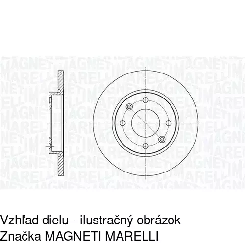 Brzdový kotúč POLCAR S71-0092