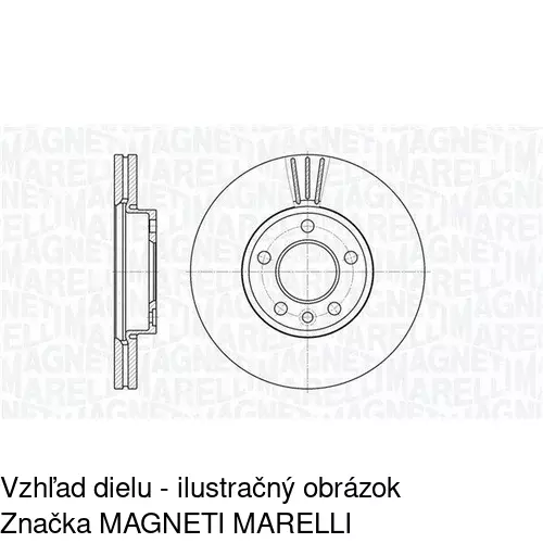 Brzdový kotúč POLCAR S71-0095