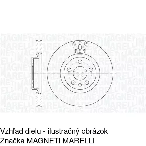 Brzdový kotúč POLCAR S71-0189 - obr. 1