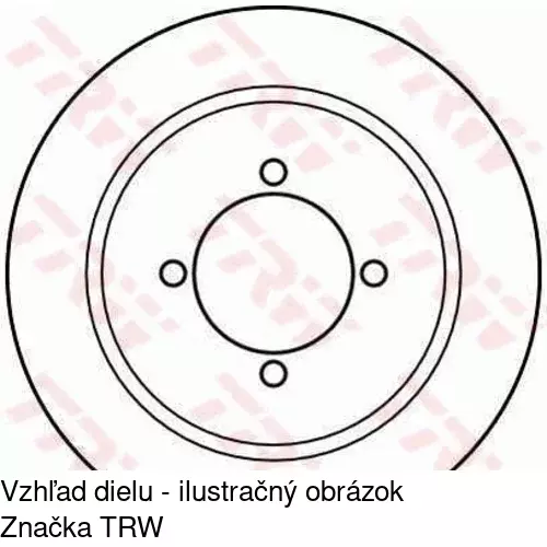 Brzdový kotúč POLCAR S71-0214 - obr. 5