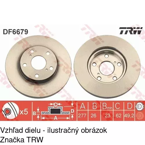 Brzdový kotúč POLCAR S71-0260 - obr. 3