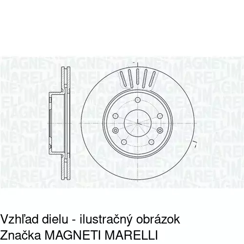 Brzdový kotúč POLCAR S71-0322 - obr. 1