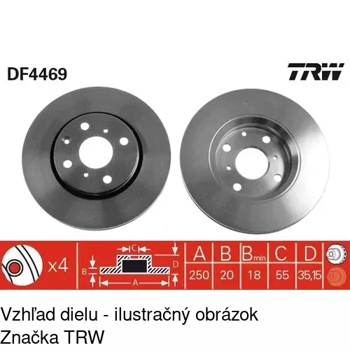 Brzdový kotúč POLCAR S71-0338 - obr. 5