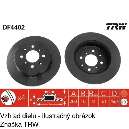 Brzdový kotúč POLCAR S71-1221 - obr. 3